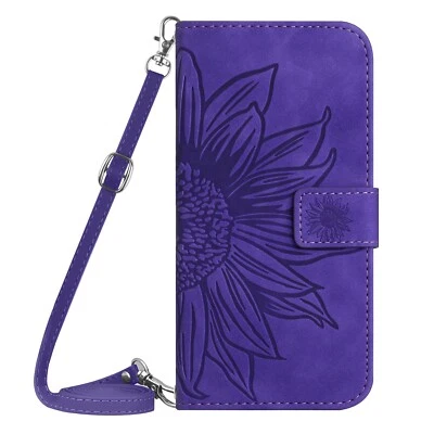 For Various Phone Crossbody Leather Wallet Stand Case Card Flip Cover Women Girl - Image 1 of 4