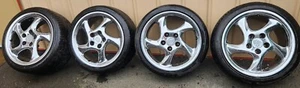 Porsche (Model 996) 911 Carrera Chrome Wheels set of Four (225 front, 265 rear) - Picture 1 of 5