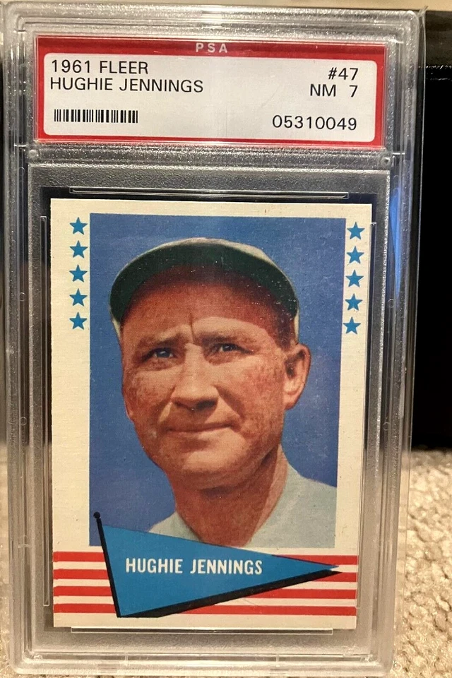 1961 Fleer Baseball - HUGHIE JENNINGS #47 - PSA 7 HOF Detroit Tigers Orioles SP - Image 1 of 1