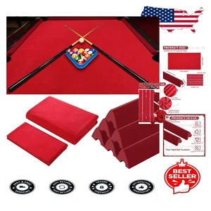 Easy Install Pool Table Felt & Bumpers Set - Perfect for Billiards Enthusiasts - Picture 1 of 9
