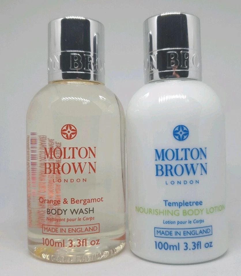 MOLTON BROWN Molton braune orange & Bergamotte Körperwäsche & Templetree pflegende Körperlotion...