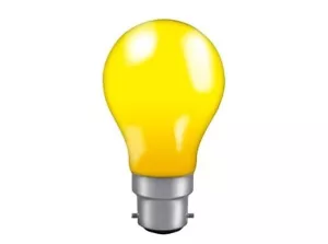 60W PREMIUM BRANDED OSRAM GLS BC B22 YELLOW DIMMABLE STANDARD LIGHT BULBS x5 - Picture 1 of 1