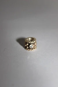 PANDORA Sterling Silver Slider Charm Spacer OXY CROWN CZ 790221CZ Retired Slide - Picture 1 of 13