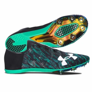 UA Speedform Pro Miler Track Spikes - Vapor Green/Black - 1266204-299 - Sz: 11.5 - Picture 1 of 5