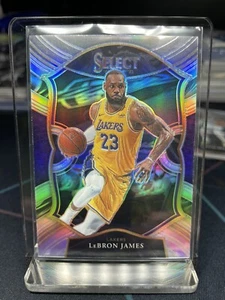 LeBron James 2020-21 Select Concourse Basketball Silver Holo Prizm Card Lakers - Picture 1 of 2