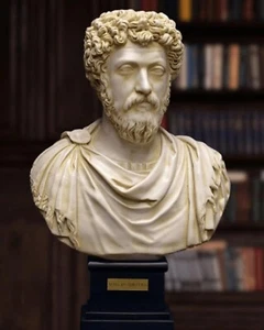 Marcus Aurelius Bust Statue Roman Emperor Antiquity Sculpture Philosopher antic - Picture 1 of 6