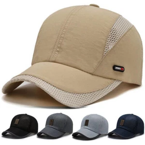 Mesh Breathable Cap Protection Cap Women Baseball Sun Sun Trucker Sports Men Hat - Picture 1 of 22