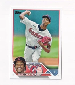 (10) Triston McKenzie 2023 TOPPS SERIES 1 BASE CARD LOT #65 CLEVELAND GUARDIANS - Picture 1 of 1