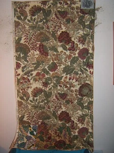 Bassett McNab Co., Newington, Vintage Floral Remnant 28" W X 54" L, Color Linen - Picture 1 of 2