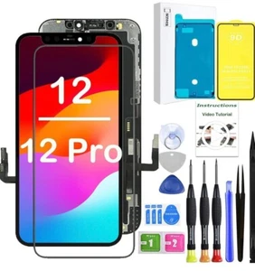 Pantalla De Reemplazo Para Iphone 12 12 Pro LCD Display Calidad De Imagen Kit - Picture 1 of 12