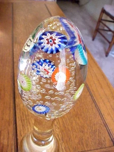 RARE VINTAGE LARGE AND IMPOSING MURANO PEDESTAL PAPER WEIGHT - Picture 1 of 12