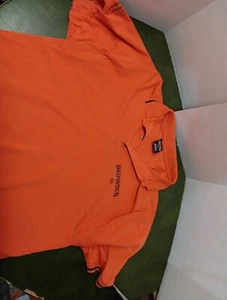 Vintage Harley Davidson Collar Polo Shirt Men's Size XL Orange 100% Cotton - Picture 1 of 11
