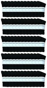 60 PK of Yacht & Smith Kids Premium Cotton Crew Socks Gray 4-6 - Boys Crew Sock - Picture 1 of 17
