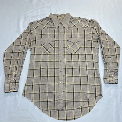 Camisa Western Prensa Permanente De Colección Wrangler Manga Larga Talla 17-34 Para Mujer’s Foto 1 de 4