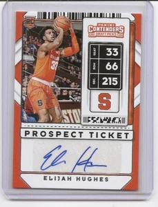 Tarjeta automática variación de boleto de Elijah Hughes Prospect 2020-21 Contenders Draft - Imagen 1 de 2