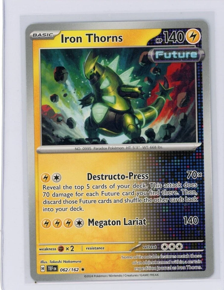 Pokemon TCG Iron Thorns 062/162 Temporal Forces Deck Exclusive Non-Holo Rare - Image 1 of 1
