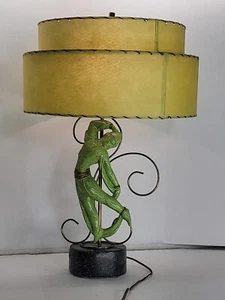 RARE Antique 1954 Premco Mfc Chicago Lamp. Art Deco The Dancing Man - Picture 1 of 8