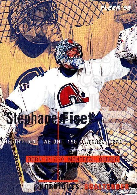 1994-95 Fleer #175 Stephane Fiset - Image 1 of 1