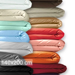 140x200 cm HOUSSE de COUETTE COTON fermeture bouteille 200x140 tissu oeko-tex