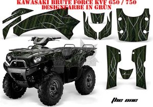 KIT GRÁFICO DE DECORACIÓN DE CARRERAS AMR ATV KAWASAKI KVF 650i/750i y KVF 750 THE ONE B - Imagen 1 de 3
