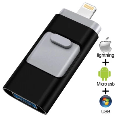 1TB 2TB 256GB USB 3.0 Flash Drive Disk Storage Memory Stick For iPhone iPad IOS - Image 1 of 4