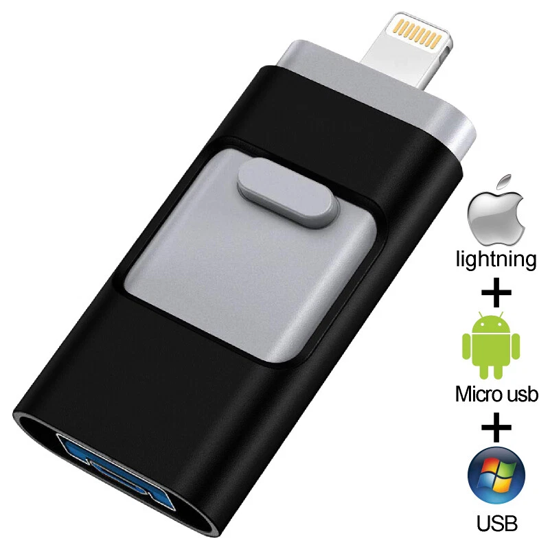 1TB 2TB 256GB USB 3.0 Flash Drive Disk Storage Memory Stick For iPhone iPad IOS - Image 1 of 4