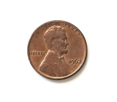 1962-D Lincoln Memorial Cent US Penny Coin LP2 - Image 1 of 2