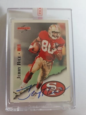 1995 Score Jerry Rice #3 Score Buyback Autograph 7/8 - Image 1 of 3