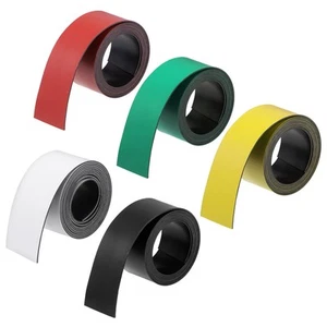 5 Pcs Dry Erase Magnetic Strip 1 Inch x 3.3 Feet Stickers Colorful - Picture 1 of 4