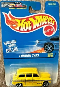 Hot Wheels 1997 Mainline Collector # 619 London Taxi  Yellow - Picture 1 of 1