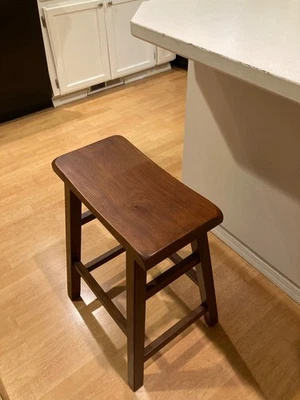 24" Bar Stool, Saddle Style, Counter Top Height, New-in-box, Qty 1 - Image 1 of 4