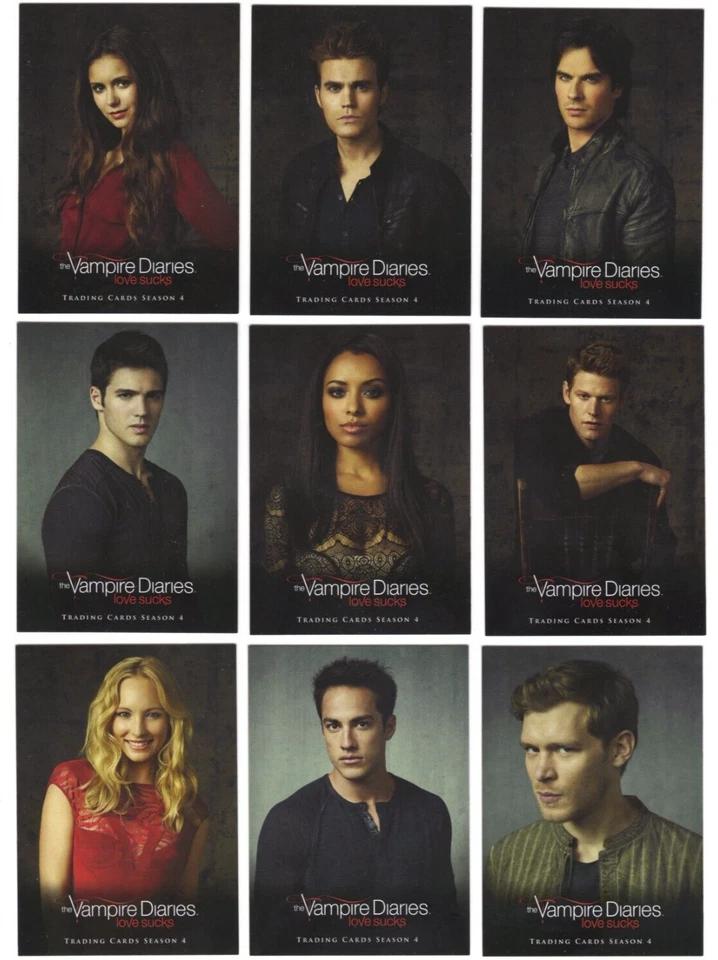 Cryptozoic The Vampire Diaries Love Sucks Season 4 Characters Chase Card Set - Image 1 of 1