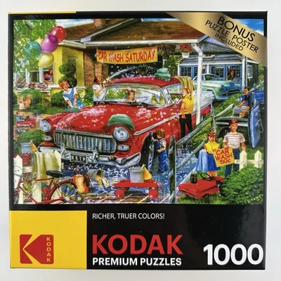 Rompecabezas Premium Lavado de Coches Sábado 1000 Piezas Edward Wargo NUEVO SELLADO Foto 1 de 4