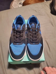 Size 10m Nike SB Alleyoop Black/Royal Blue-Black - Picture 1 of 8