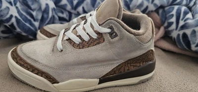 Nike Air Jordan 3 Retro GS 2.5y Palomino Marrón Elefante Beige Tenis  Foto 1 de 4