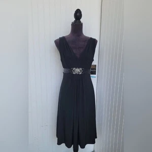 Vestido de fiesta Scarlett Nite Y2K negro Wimsigoth adornado con hadas sin mangas talla 16 - Imagen 1 de 6