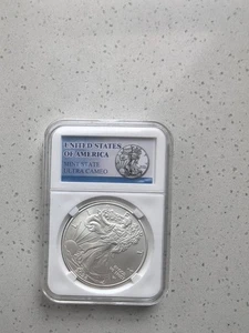 2024 $1 American Silver Eagle 1 oz BU Intact Uncirculated - Picture 1 of 2