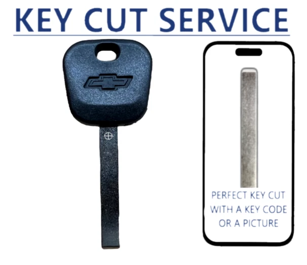 KEY CUT + Chevrolet Express 2015-2020 B120  B121 Transponder Key 46 Circle CHIP - Image 1 of 4