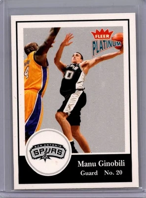 2003-04 Fleer Platinum Manu Ginobili San Antonio Spurs #121 - Image 1 of 2