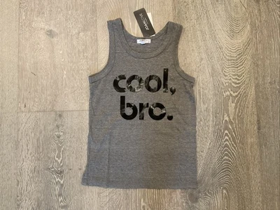 Joah Love Los Angeles Kids Size 8 Gray Cool Bro Tank Top Made In USA - Image 1 of 4