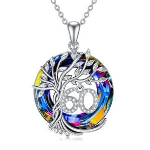 TOUPOP 60th Birthday Gifts for Her S925 Sterling Silver 60 Year Old Necklaces... - Picture 1 of 7