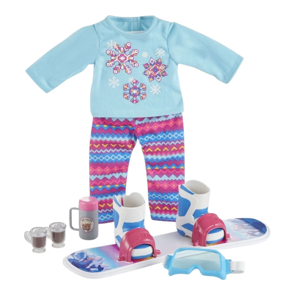 My Life As Snowboarder 8 Piece Play Set For 18" Doll Ages 5+ - Image 1 of 1