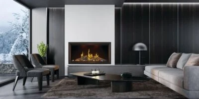 Napoleon Tall Luminous Vector 50" Gas Fireplace, Burner in Logs, Free Shipping - Image 1 of 4