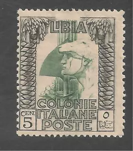 Libya #22d (A1) FVF MINT- 1921 5c Roman Legionary  - Picture 1 of 2