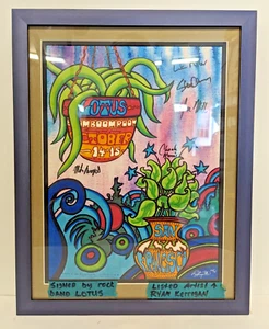 Poster concerto Lotus 2005 San Francisco FIRMATO dall'artista della band Ryan Kerrigan - Foto 1 di 8