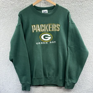 Vintage Green Bay Packers Sweatshirt Men's Size Large Green - Picture 1 of 7