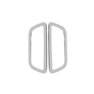 Silver Steel Rear Reading Light Lamp Frame Trim 2PCS For Volvo XC90 2016-2023 - Picture 1 of 9