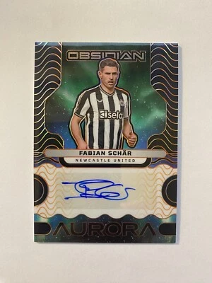 2023-24 Panini Obsidian Fabian Schar Aurora Auto /99 #AA-FS - Image 1 of 2