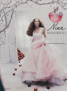 Anuncio impreso de revista Nina Ricci Ruslana Korshunova RARO 2000s 1p 2008 - Imagen 1 de 6