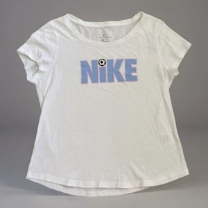 Nike Youth Large Girls White Soccer Shirt 10 New No Tags - Picture 1 of 2